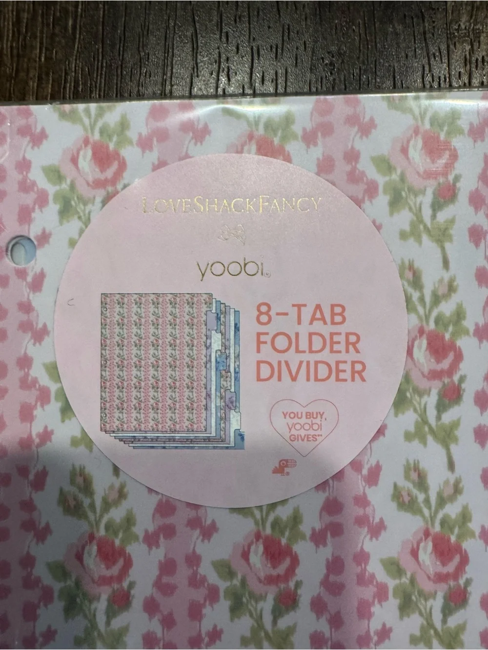 LoveShackFancy x target yoobi tab dividers 8 tabs